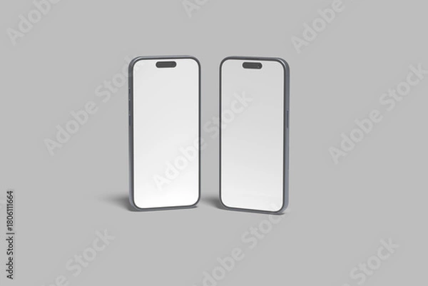 Obraz Smartphone Screen Blank Mockup Design