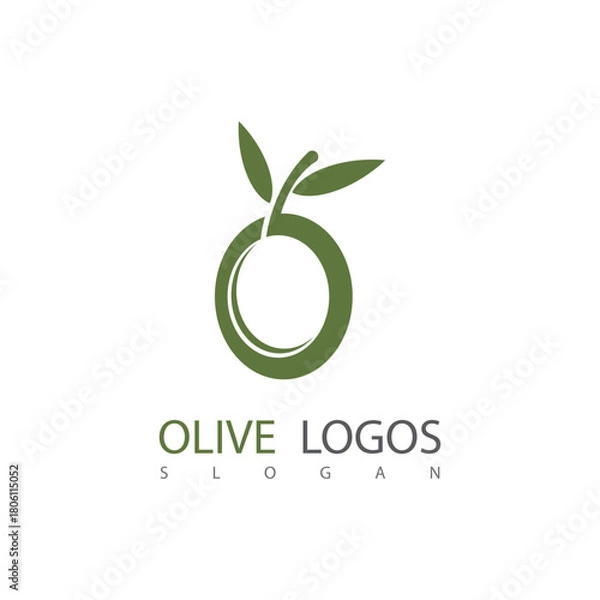 Obraz Olive logo and symbol vector