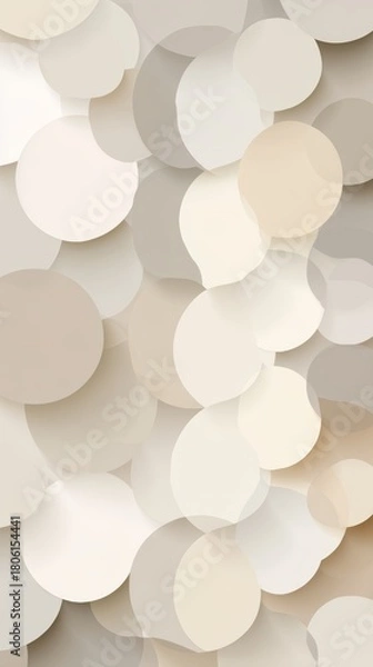 Obraz Abstract Beige Light Palette with Minimal Geometric Shapes