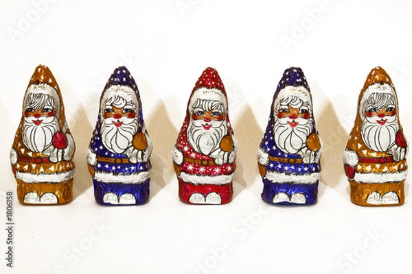 Fototapeta czekoladowy święty mikołaj