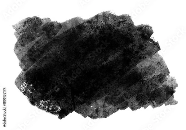 Obraz にじみのある筆素材