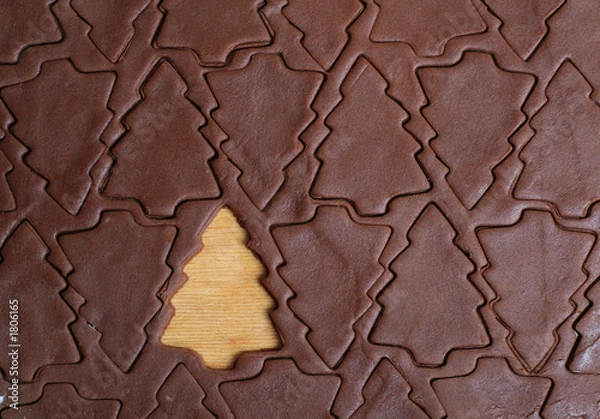 Obraz christmas tree cookie cutter