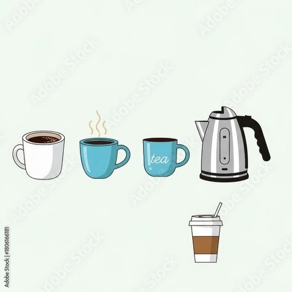Obraz Coffee Icon Vector Set
