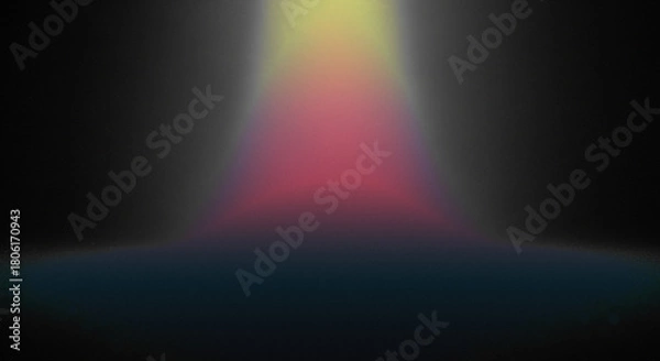 Obraz Mysterious Spotlight Beam of Light on Dark Stage | Abstract Background for Presentations, Performances, and Event Design