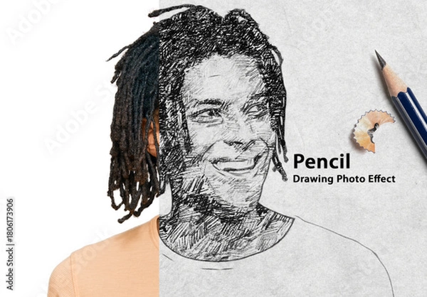 Obraz Pencil Drawing Photo Effect