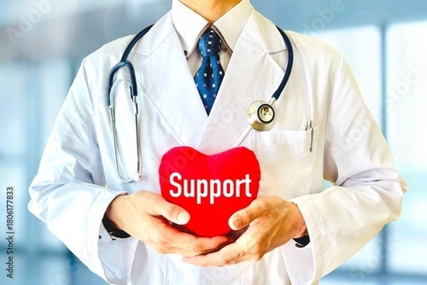 Obraz 医者とハートとサポート
