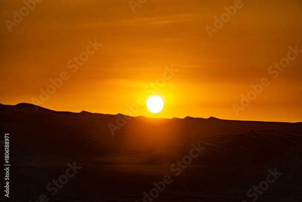 Obraz sunset in the desert