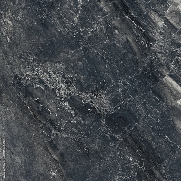 Obraz Dramatic Dark Charcoal Marble Stone Texture Background