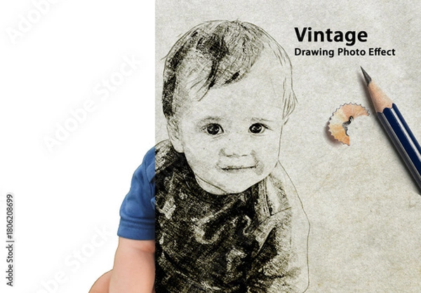 Obraz Vintage Drawing Photo Effect