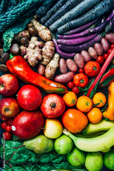 Obraz Fall healthy cooking background.