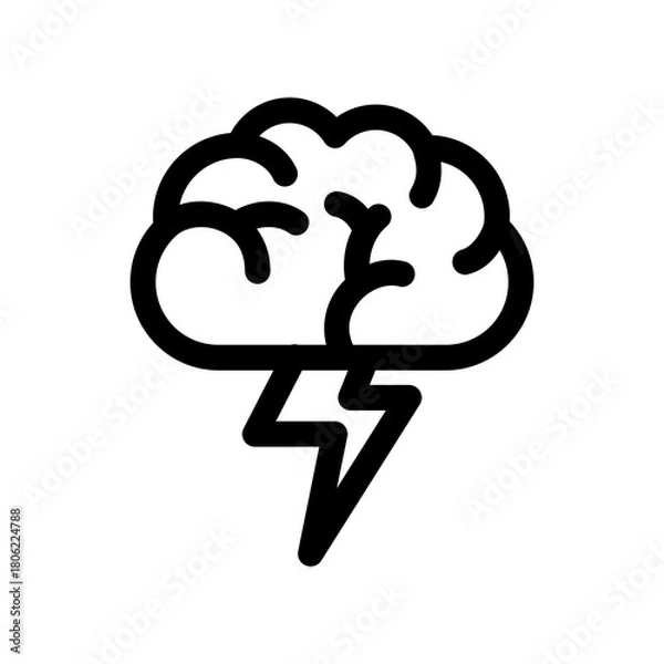 Fototapeta Brainstorming Icon Leadership Vector Transparent Background