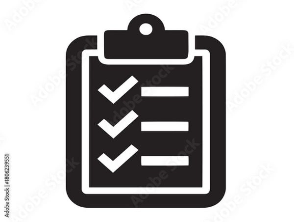 Obraz Simple and elegant to do list vector for productivity apps