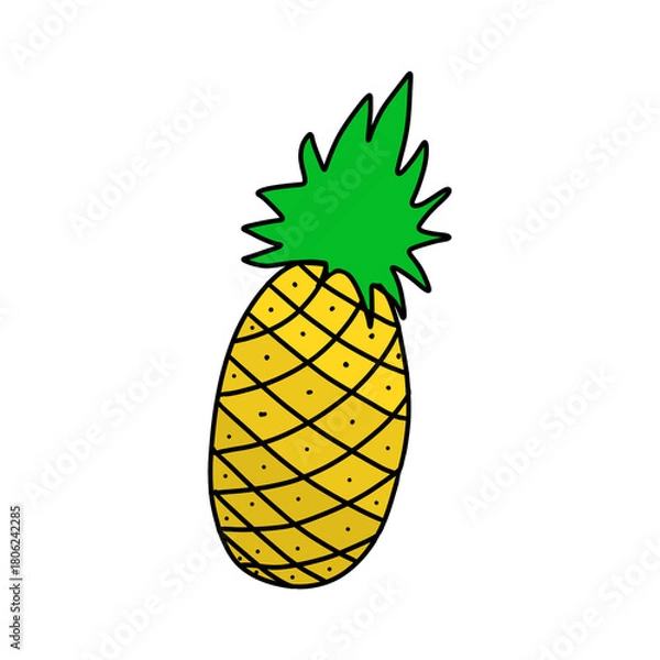 Fototapeta pineapple on a transparent background