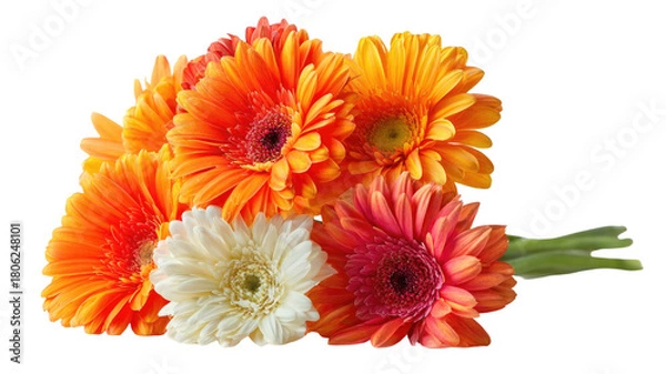 Obraz bouquet of flowers on white background  