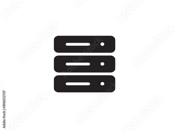 Obraz Dynamic server icon vector illustration for gorgeous network and data concepts