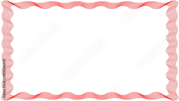 Fototapeta curvy wave line on transparent background with blend line effect