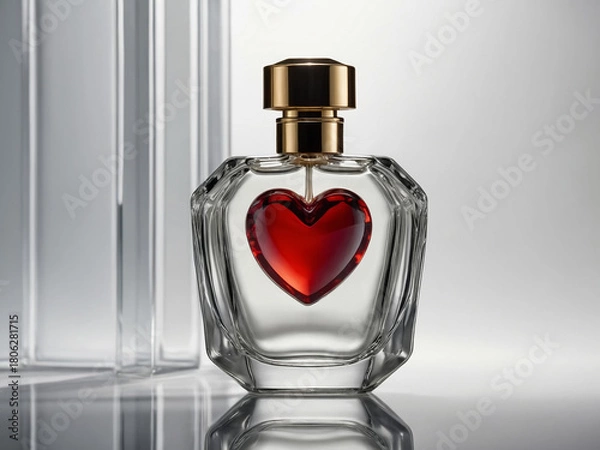 Fototapeta Heart of Glass. Generative Ai