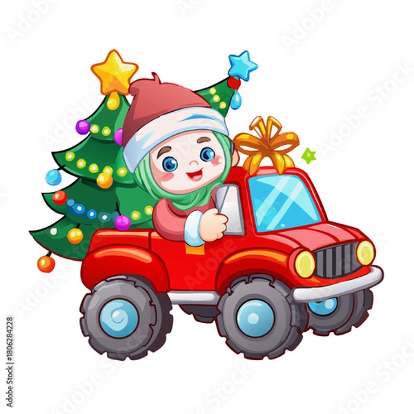 Obraz santa claus with gifts