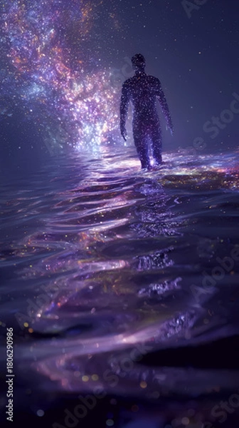 Obraz the generated art. awareness of astral energies of the subtle plane.