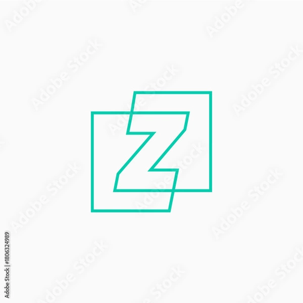Obraz z letter mark square logo vector icon illustration