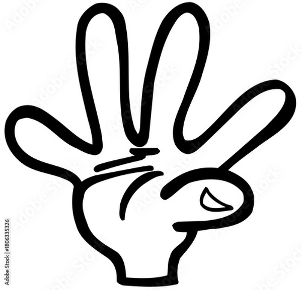 Obraz Visual Interpretation of Hand Movement