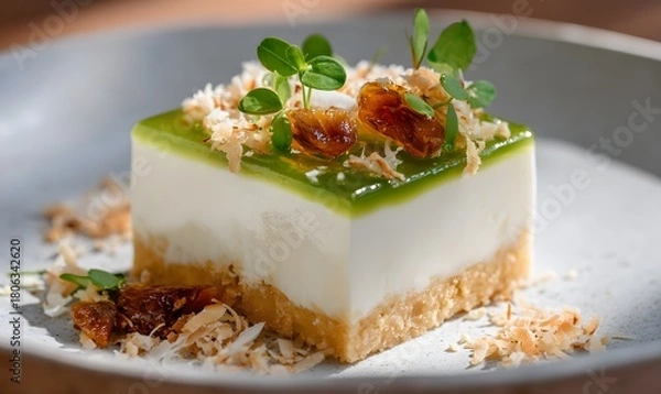 Fototapeta Matcha Mousse Cake