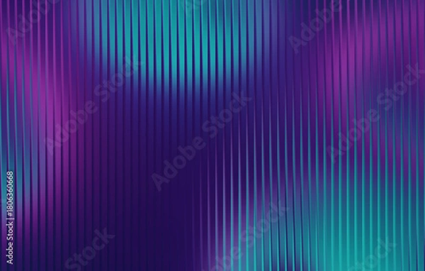 Obraz Abstract vertical lines of vibrant purple and teal light create a shimmering glowing and futuristic textured background effect