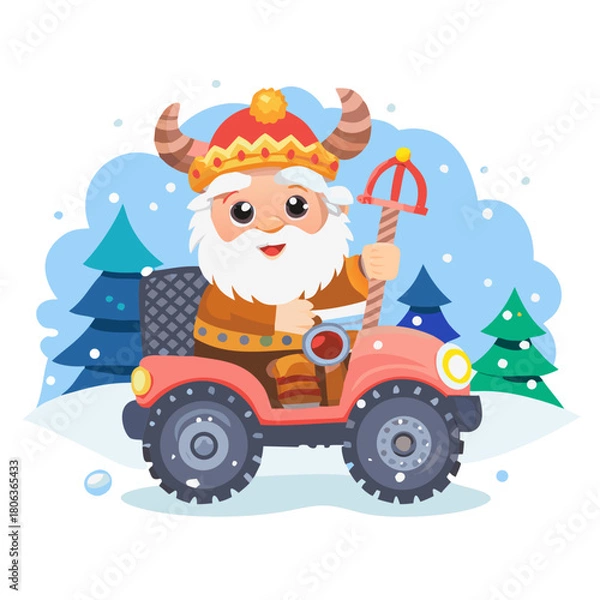 Obraz santa riding a horse