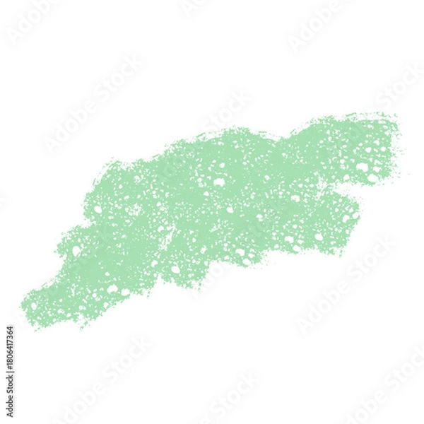 Obraz Abstract textured brush stroke in pastel green color on white background