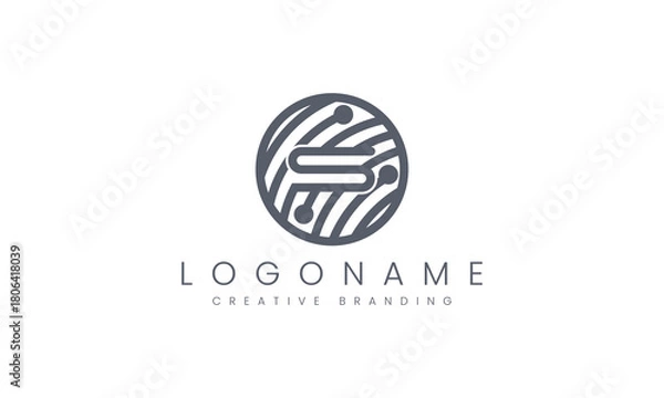 Fototapeta Minimalist S Logo for Branding and Identity.