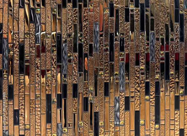 Fototapeta Goldene Fliesentextur