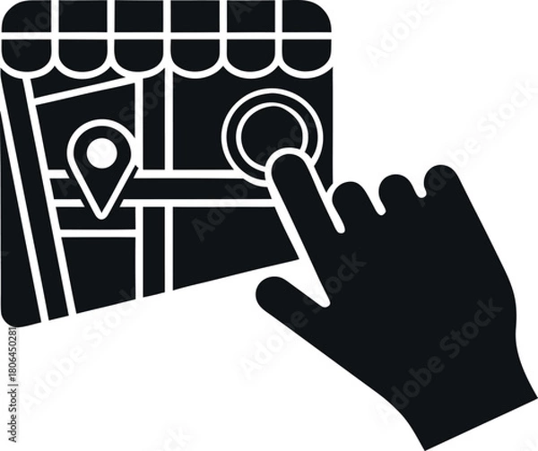 Obraz Shop Finder Map Marker vector