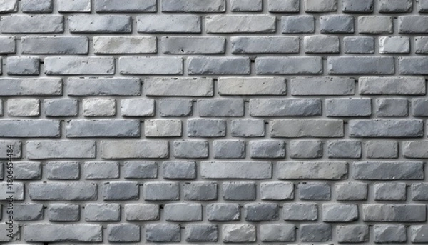Fototapeta Gray Brick Wall Background with Subtle Texture and Natural Patterns