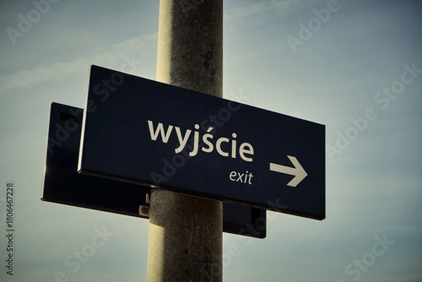 Fototapeta kolej,tablica informacyjna 