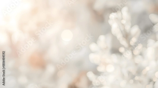 Obraz white snow on the snow