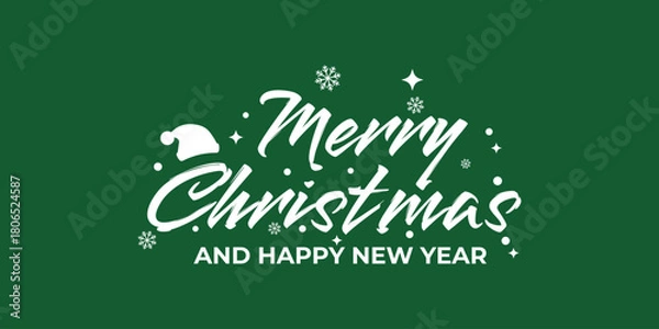 Obraz merry christmas and happy new years 