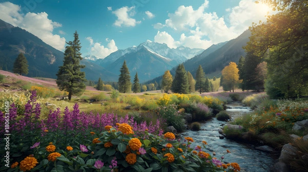 Obraz autumn in the mountain