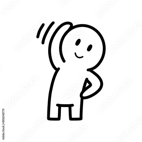 Obraz 運動する人物　イラスト