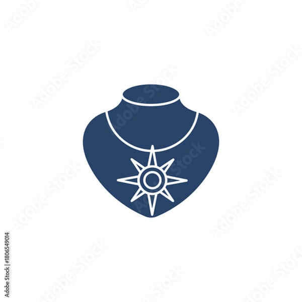 Fototapeta sun shape necklace