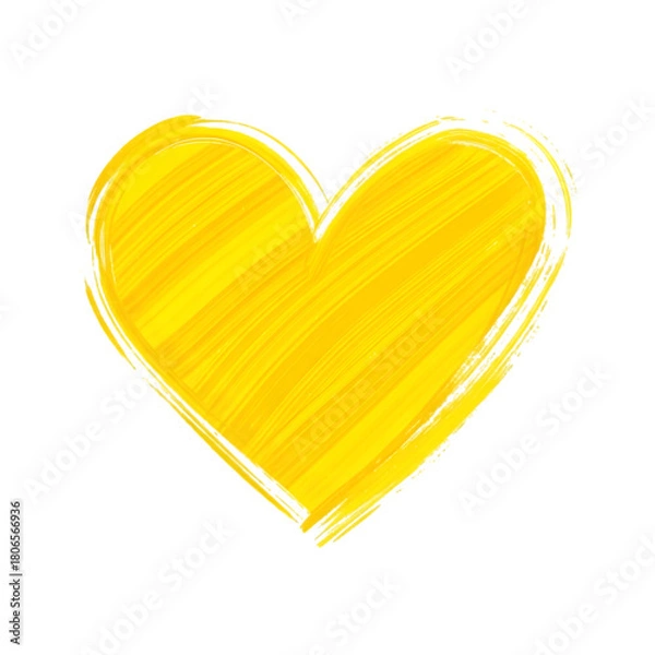 Obraz Bright yellow heart