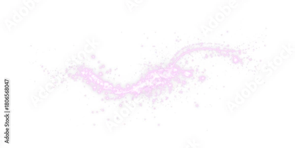 Obraz PNG Sparkle Overlay with Pink Particles and Glowing Effect on transparent background