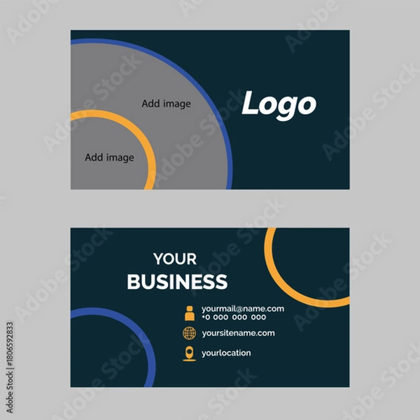 Obraz business card design template