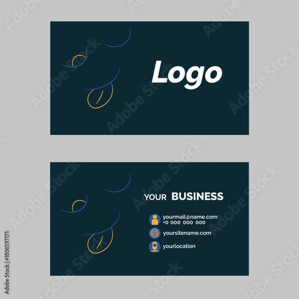 Obraz business card design template