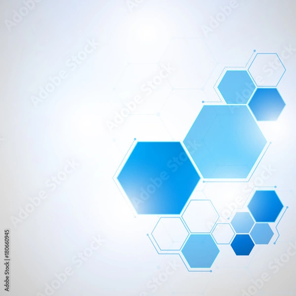 Obraz Abstract Technology hexagon background