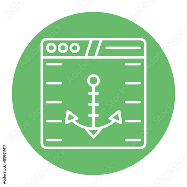 Obraz Anchor Text Icon