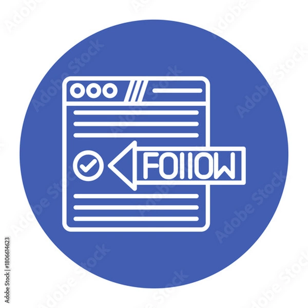 Obraz Do Follow Icon