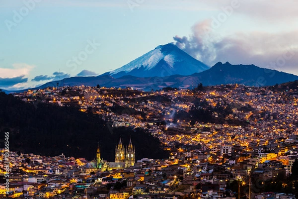 Obraz Quito i Cotopaxi