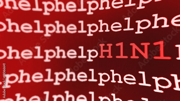 Fototapeta H1N1 - Virus