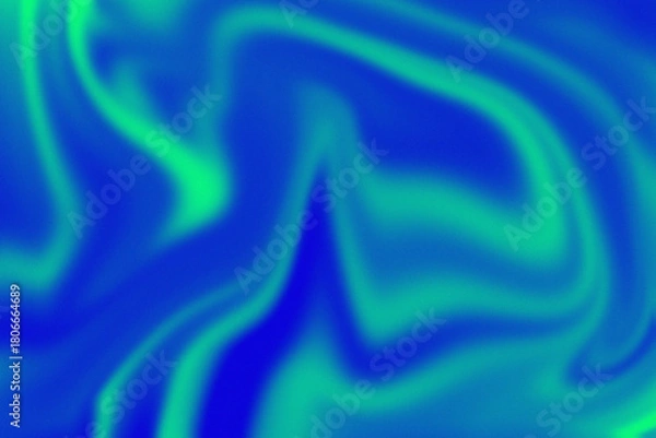 Fototapeta Dive into mesmerizing blue and green swirls, perfect for modern backgrounds and dynamic design projects that need a touch of vibrant, fluid energy