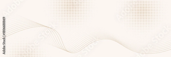 Fototapeta Abstract vector background. Elegant background for business presentations. Lines, point, plane in 3D space.Cryptocurrency fintech network blockchain and programming concept. Brown  background